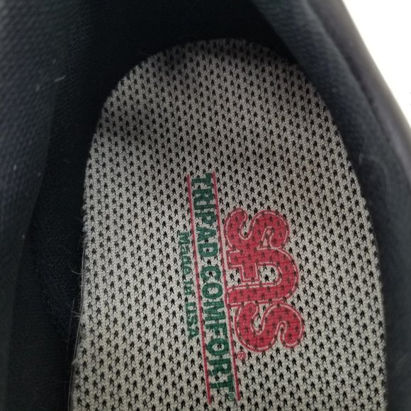 SAS BLACK LEATHER FREE TIME TRIPAD COMFORT WALKING SHOES 9.5WWW - Picture 7 of 8